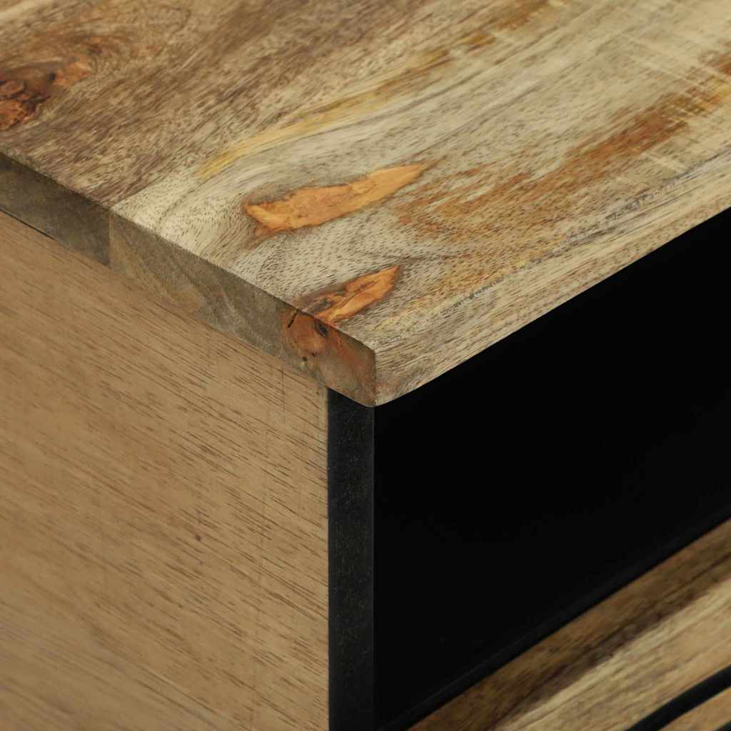 Coffee Table with Drawer Brown and Black 80 x 54 x 40 cm