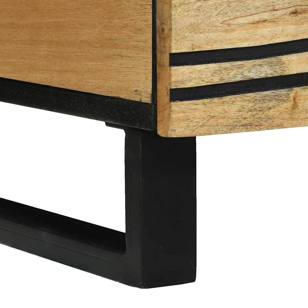 Coffee Table with Drawer Brown and Black 80 x 54 x 40 cm