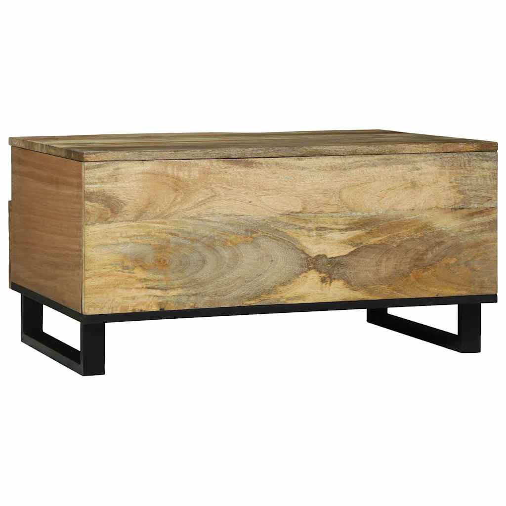 Coffee Table with Drawer Brown and Black 80 x 54 x 40 cm
