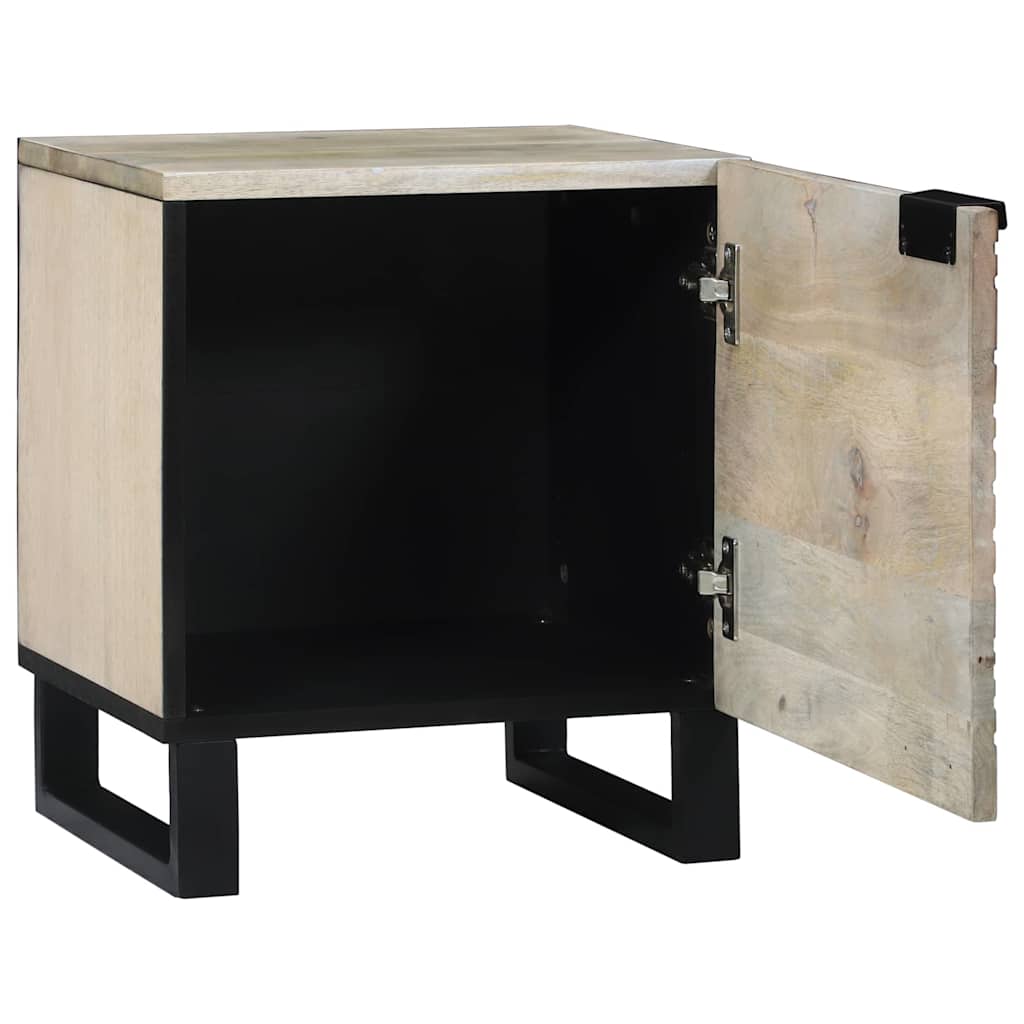 Bedside Tables 2 pcs Natural 40 x 33 x 46 cm Solid mango wood