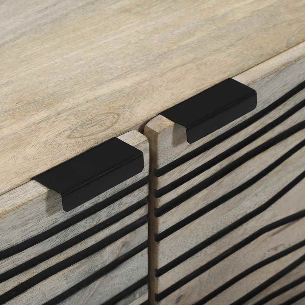 Coffee Table Beige and Black 80 x 50 x 40 cm