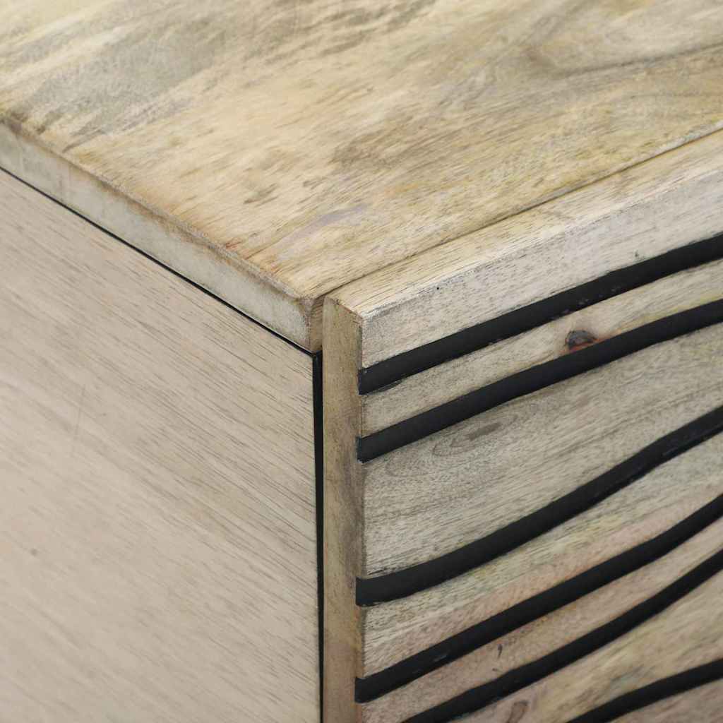 Coffee Table Beige and Black 100 x 54 x 40 cm