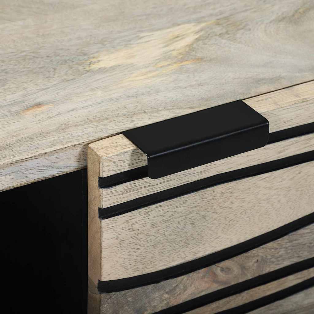 Coffee Table Beige and Black 100 x 54 x 40 cm