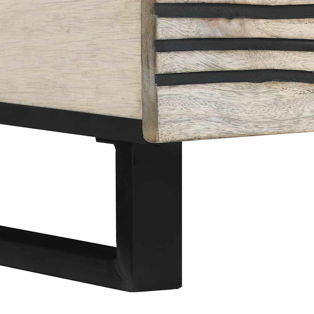 Coffee Table Beige and Black 100 x 54 x 40 cm