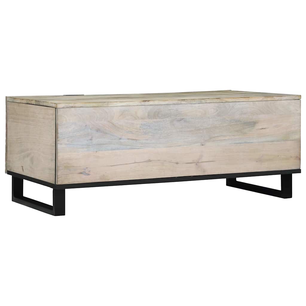 Coffee Table Beige and Black 100 x 54 x 40 cm