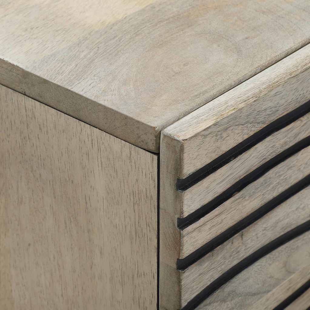 Media Storage Cabinets & Racks White and Black 40 x 33 x 75 cm