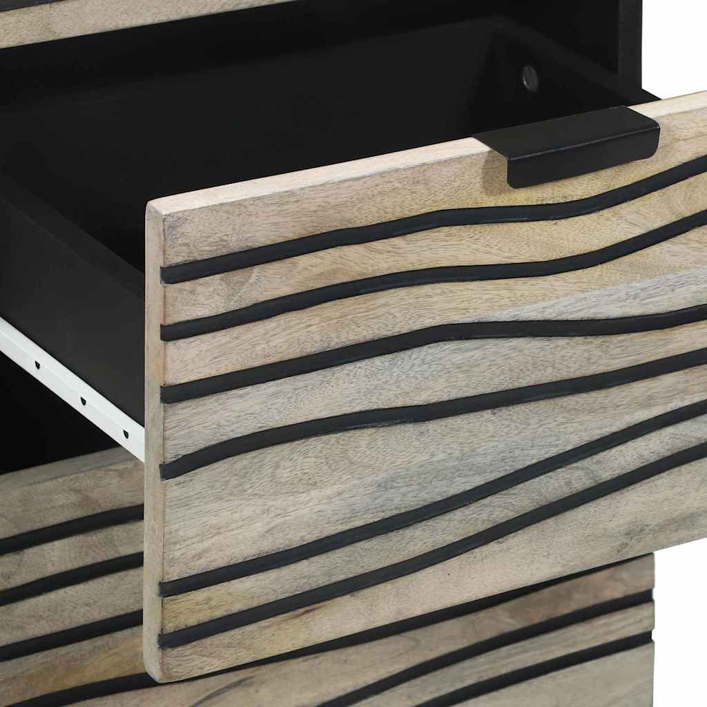 Media Storage Cabinets & Racks White and Black 40 x 33 x 75 cm