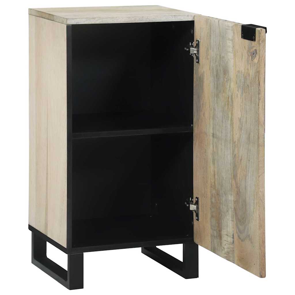 Sideboard White 40 x 33 x 75 cm Solid mango wood