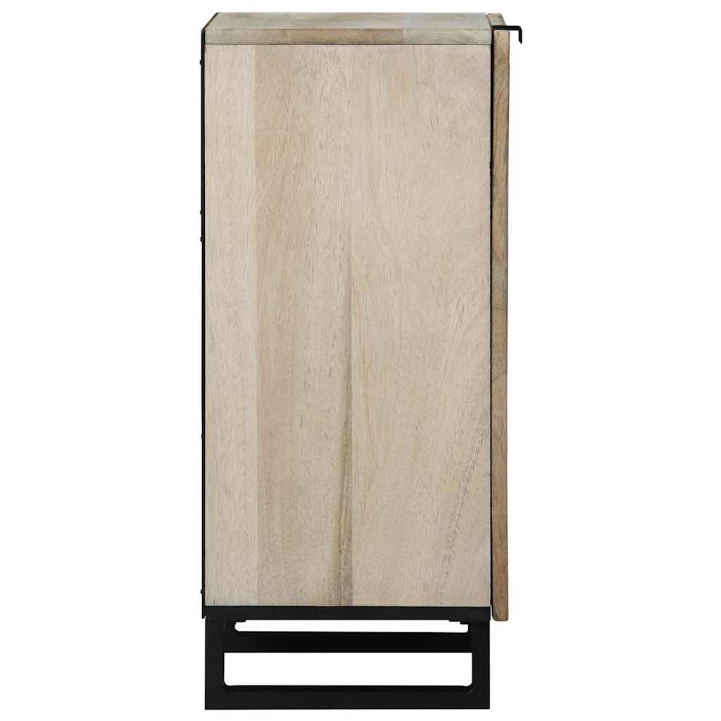 Sideboard White 40 x 33 x 75 cm Solid mango wood