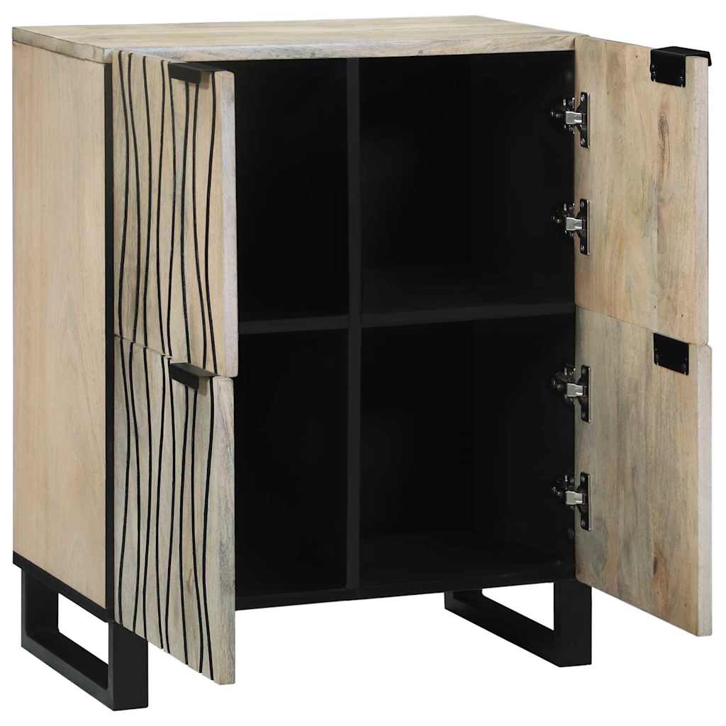 Media Storage Cabinets & Racks White and Black 60 x 33 x 75 cm