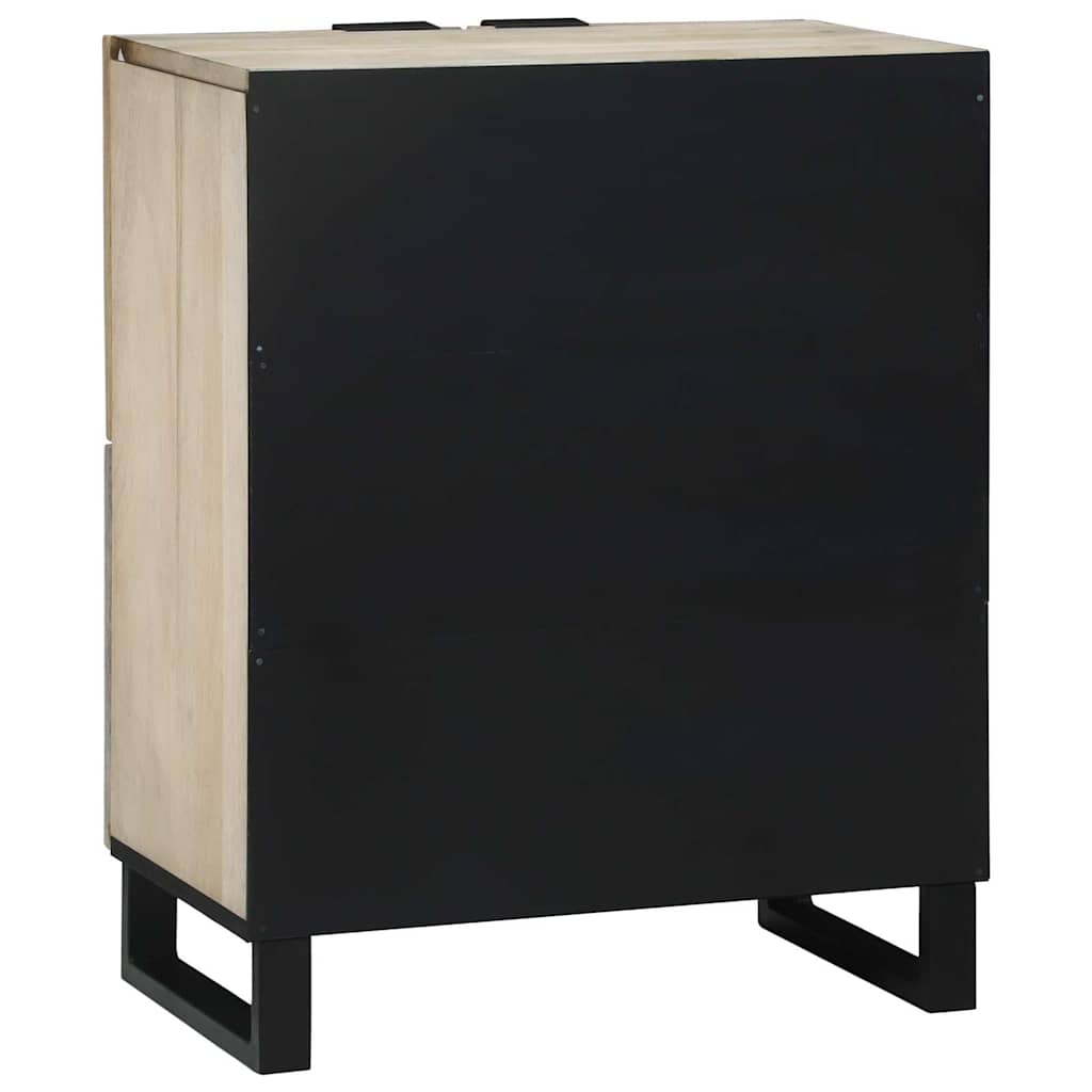 Media Storage Cabinets & Racks White and Black 60 x 33 x 75 cm