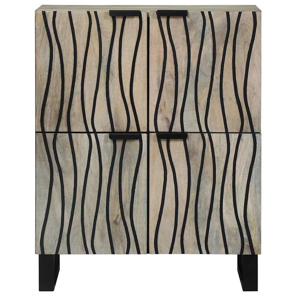 Media Storage Cabinets & Racks White and Black 60 x 33 x 75 cm