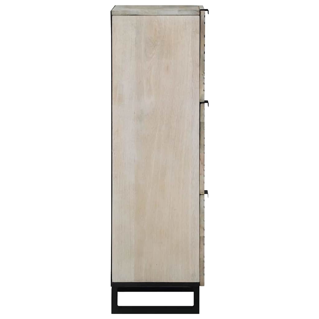 Media Storage Cabinets & Racks White and Black 40 x 33 x 110 cm