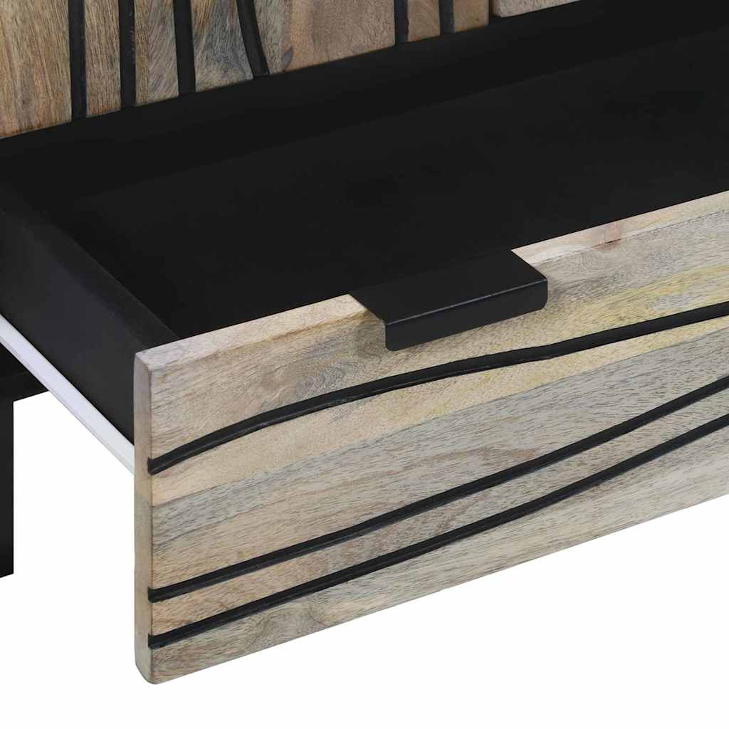 Media Storage Cabinets & Racks White and Black 60 x 33 x 100 cm