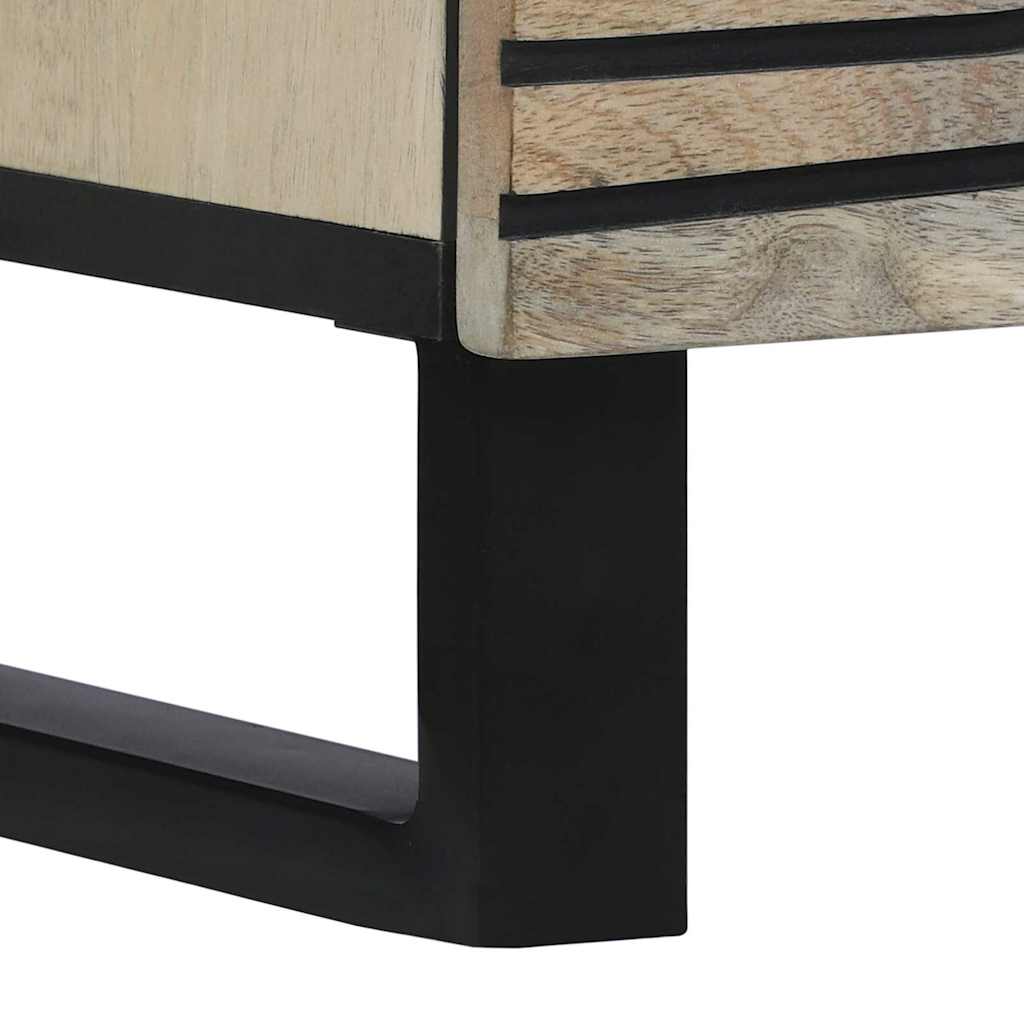 Media Storage Cabinets & Racks White and Black 60 x 33 x 100 cm