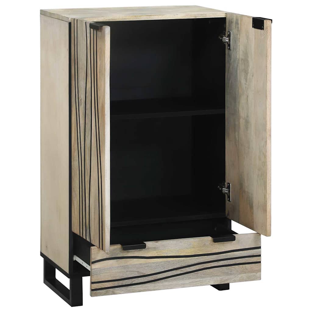 Media Storage Cabinets & Racks White and Black 60 x 33 x 100 cm