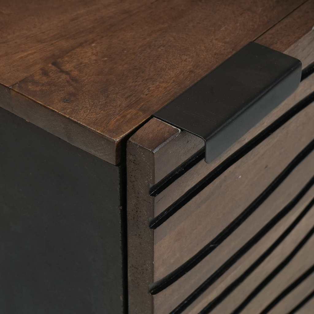 Bedside Cabinet Walnut 40 x 33 x 46 cm Solid mango wood