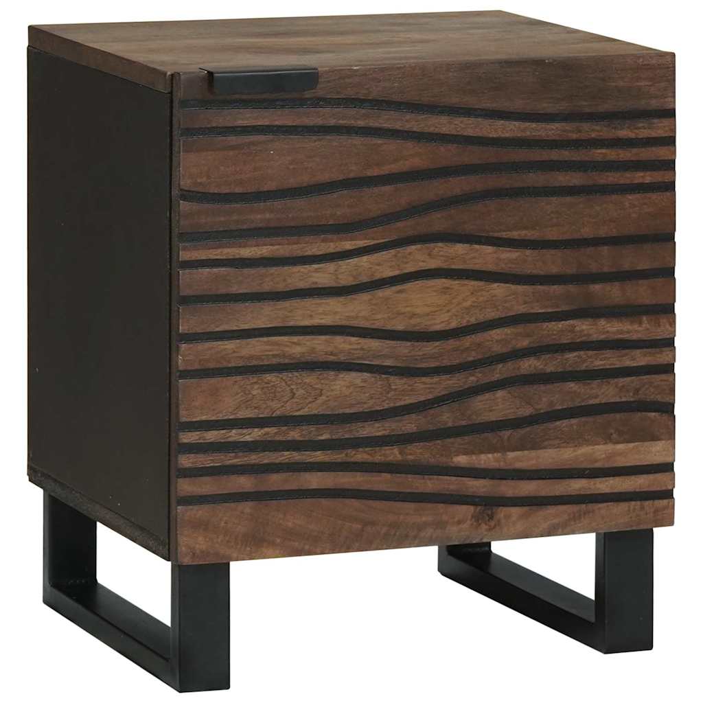 Bedside Cabinet Walnut 40 x 33 x 46 cm Solid mango wood