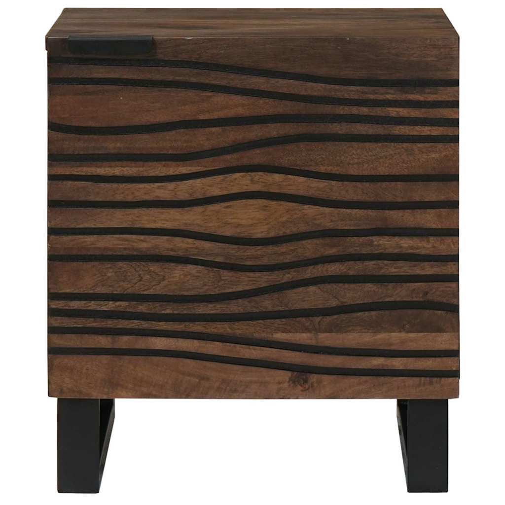 Bedside Cabinet Walnut 40 x 33 x 46 cm Solid mango wood