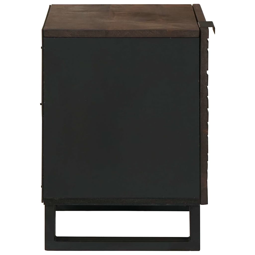 Bedside Cabinet Walnut 40 x 33 x 46 cm Solid mango wood