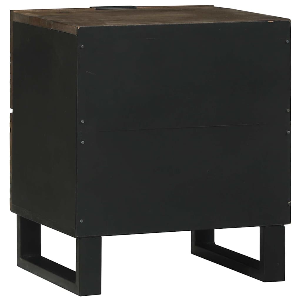 Bedside Cabinet Walnut 40 x 33 x 46 cm Solid mango wood