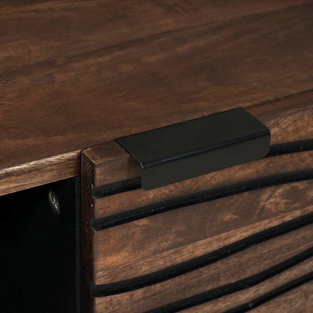 Coffee Table Brown and Black 80 x 50 x 40 cm