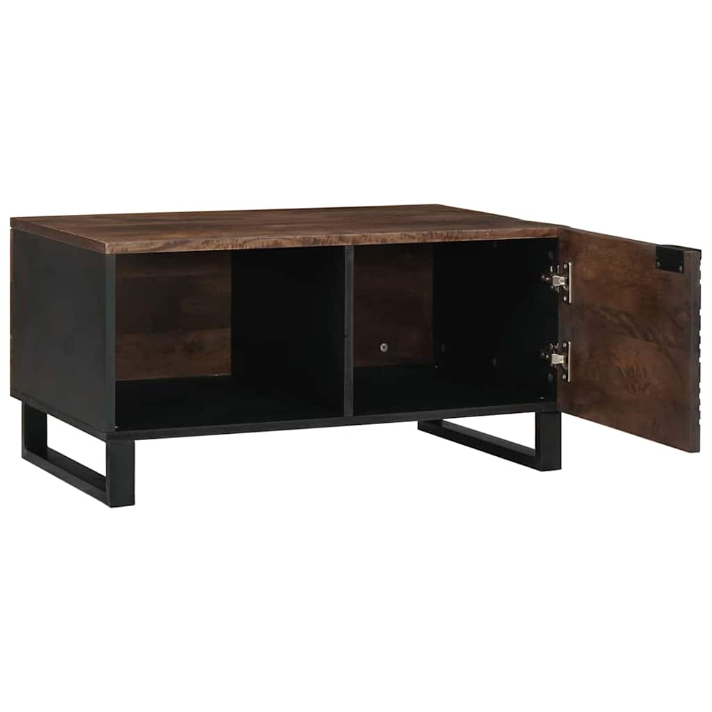Coffee Table Brown and Black 80 x 50 x 40 cm