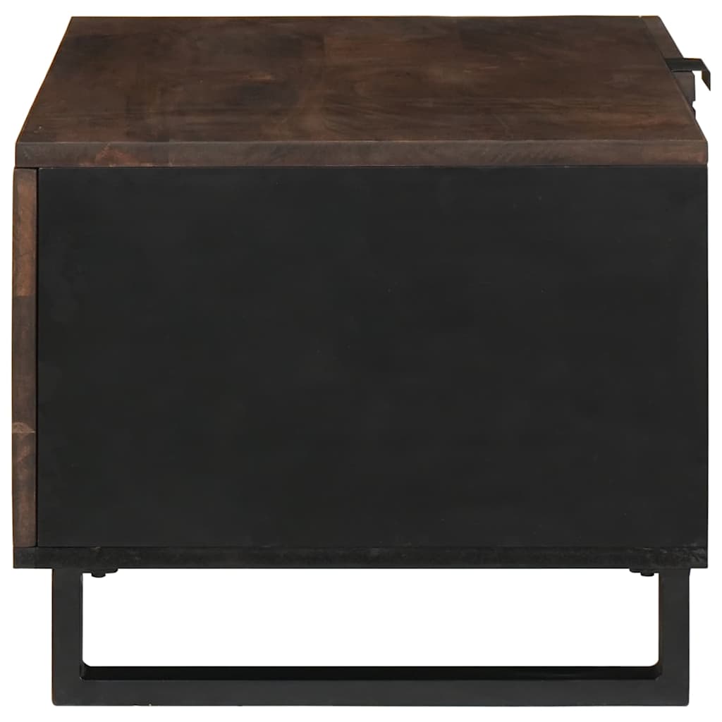 Coffee Table Brown and Black 80 x 50 x 40 cm