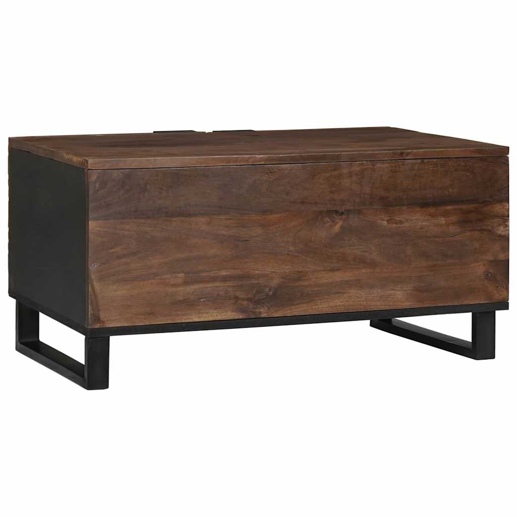 Coffee Table Brown and Black 80 x 50 x 40 cm