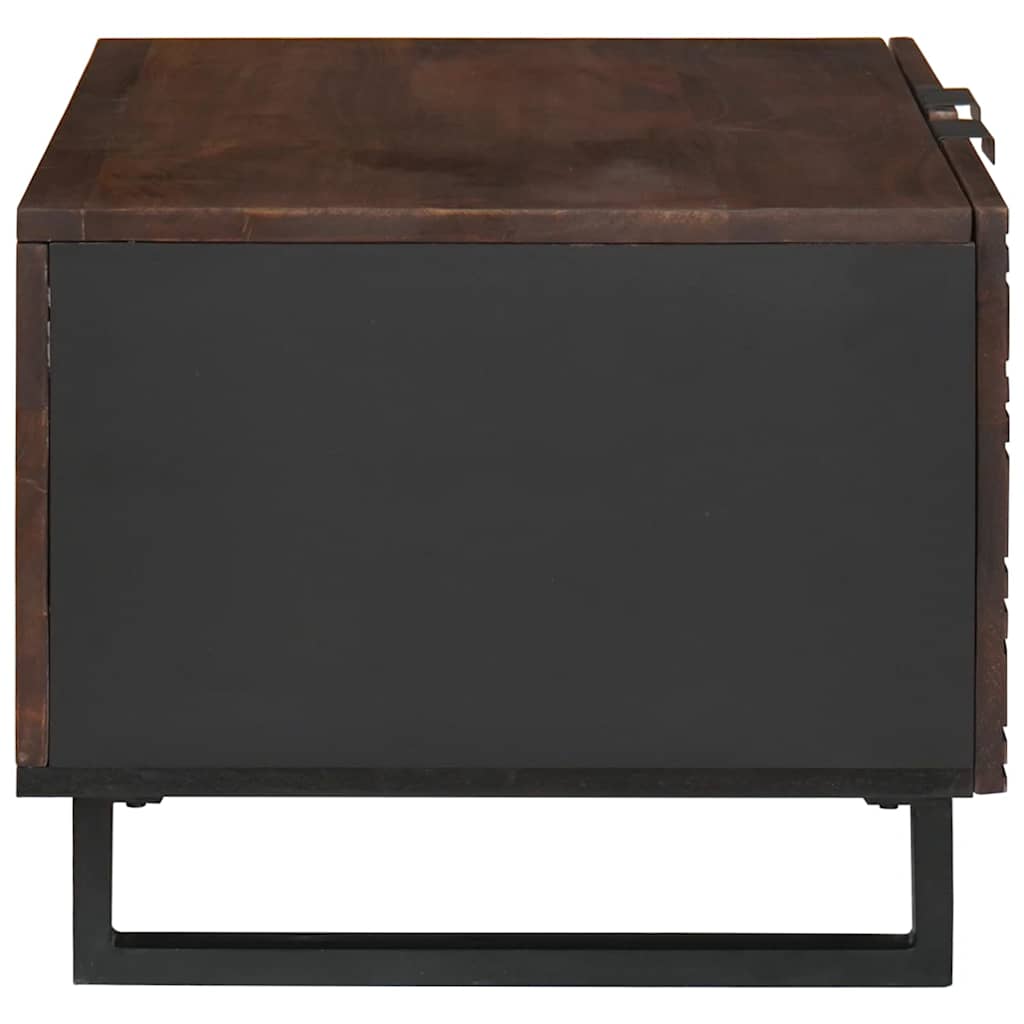 Coffee Table Brown and Black 80 x 50 x 40 cm