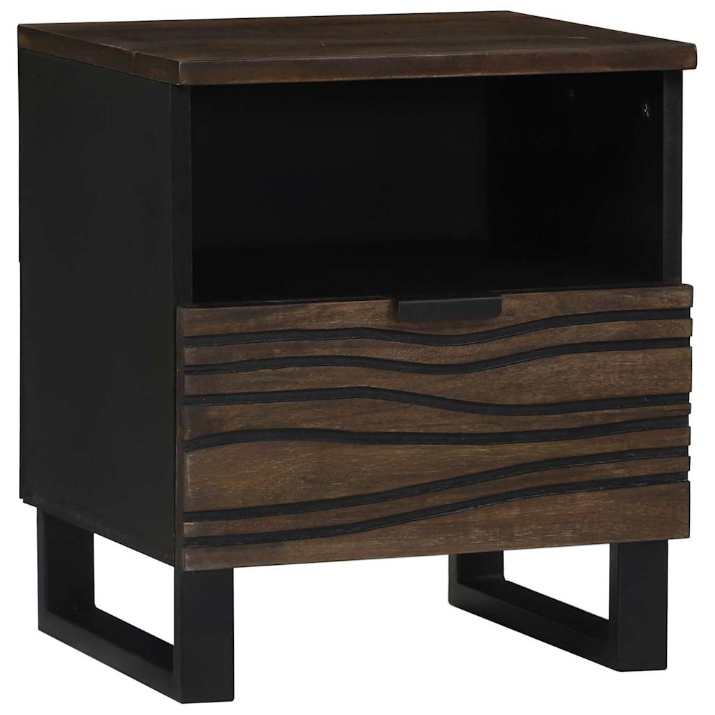 Bedside Cabinet Walnut 40 x 33 x 46 cm Solid mango wood