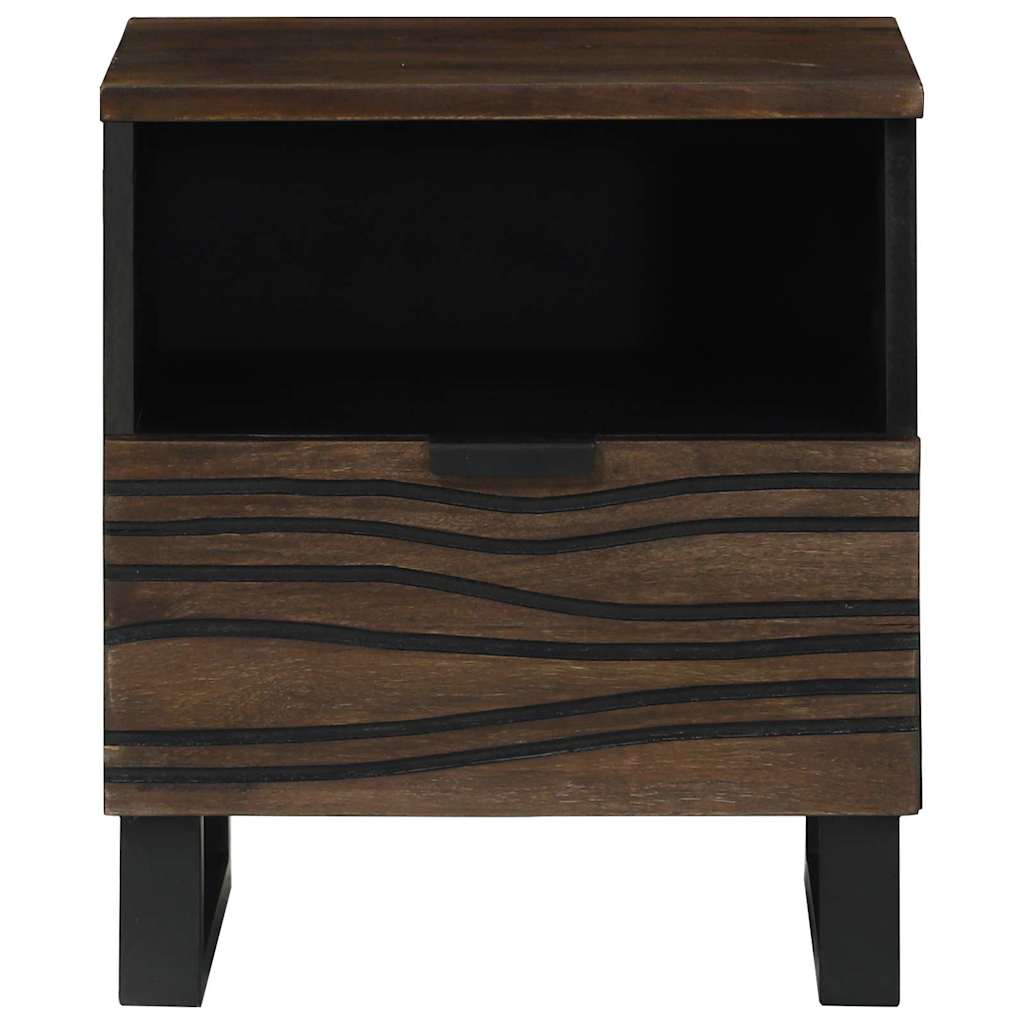 Bedside Cabinet Walnut 40 x 33 x 46 cm Solid mango wood
