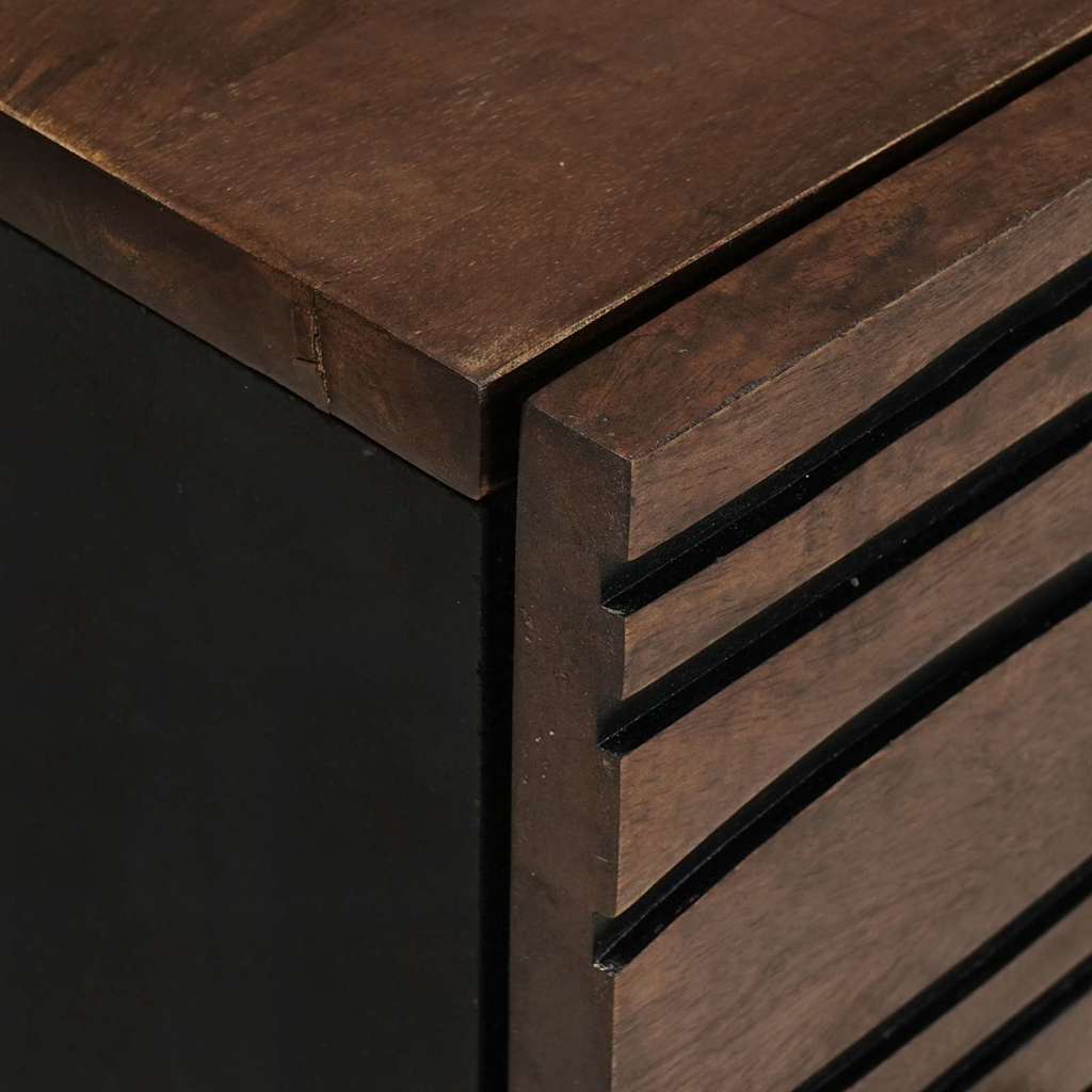 Bedside Cabinet Walnut 50 x 33 x 60 cm Solid mango wood