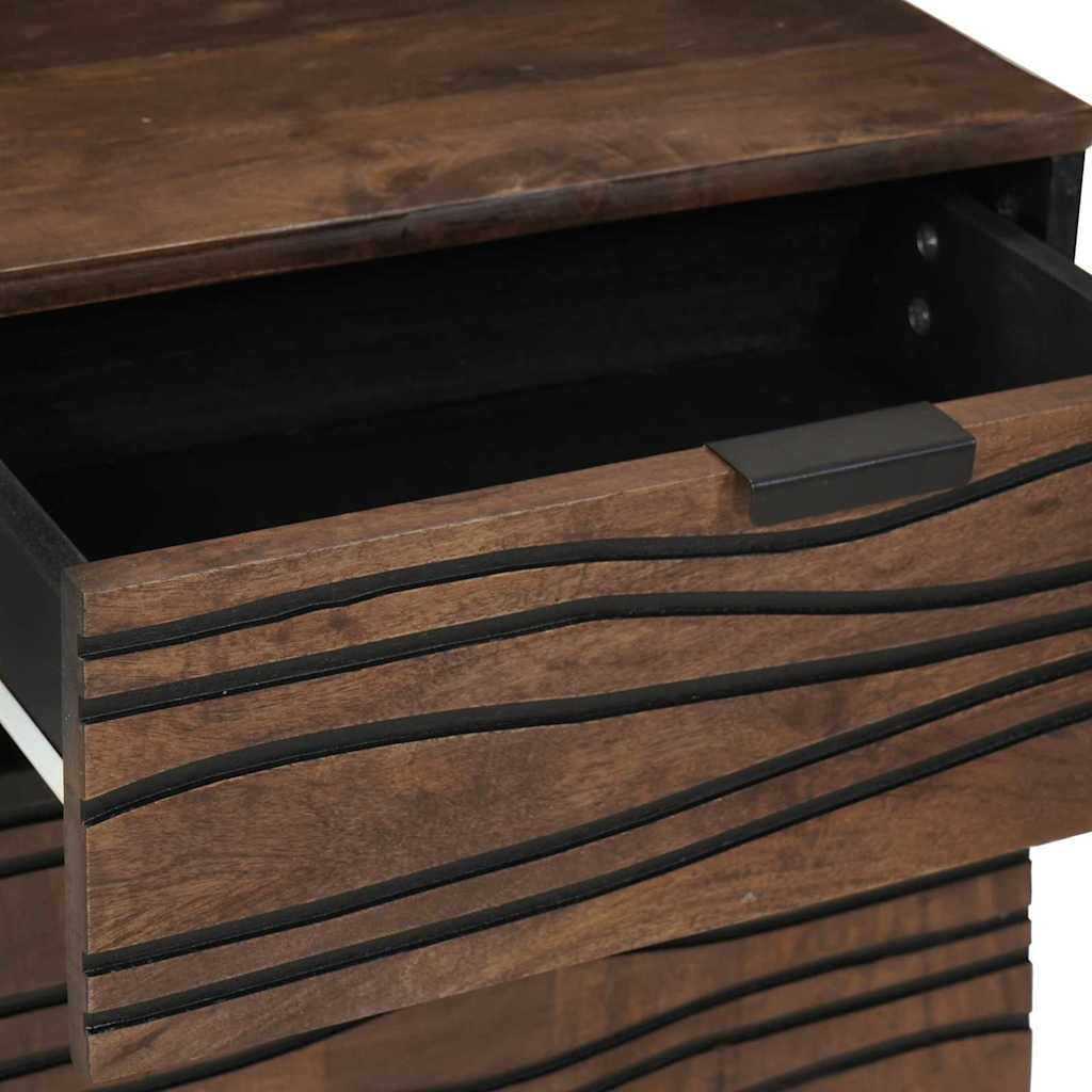 Bedside Cabinet Walnut 50 x 33 x 60 cm Solid mango wood