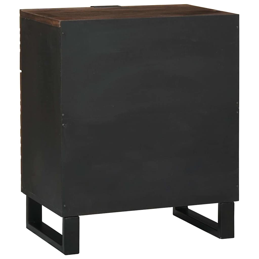 Bedside Cabinet Walnut 50 x 33 x 60 cm Solid mango wood