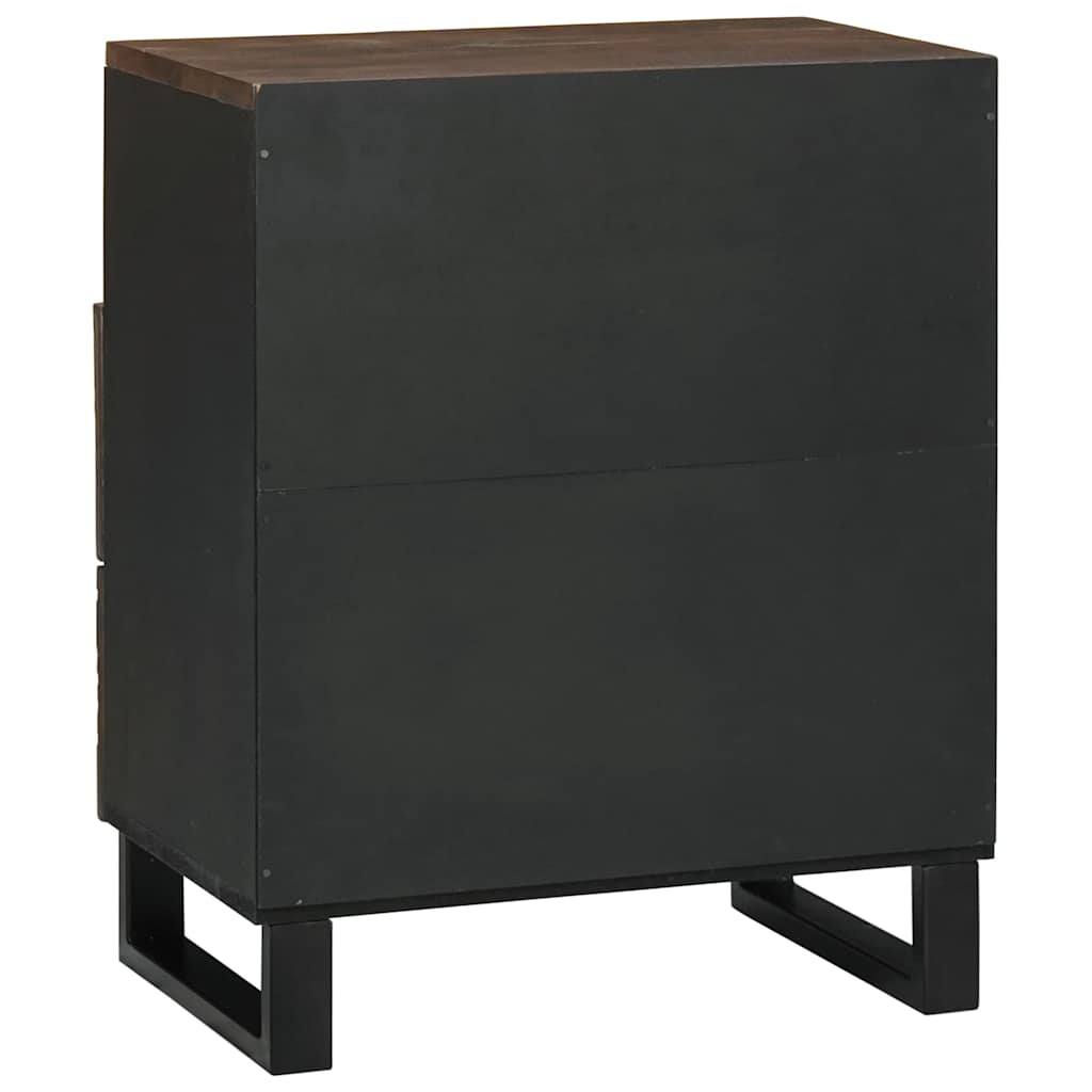 Bedside Cabinet Walnut 50 x 33 x 60 cm Solid mango wood