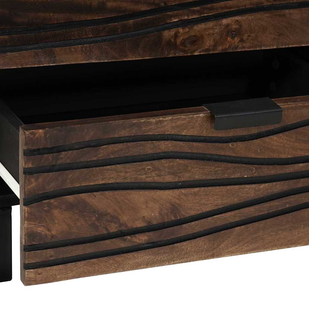 Bedside Cabinet Walnut 50 x 33 x 60 cm Solid mango wood