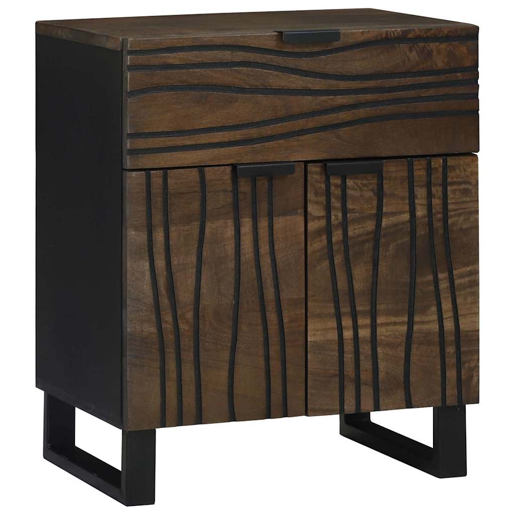 Bedside Cabinet Walnut 50 x 33 x 60 cm Solid mango wood
