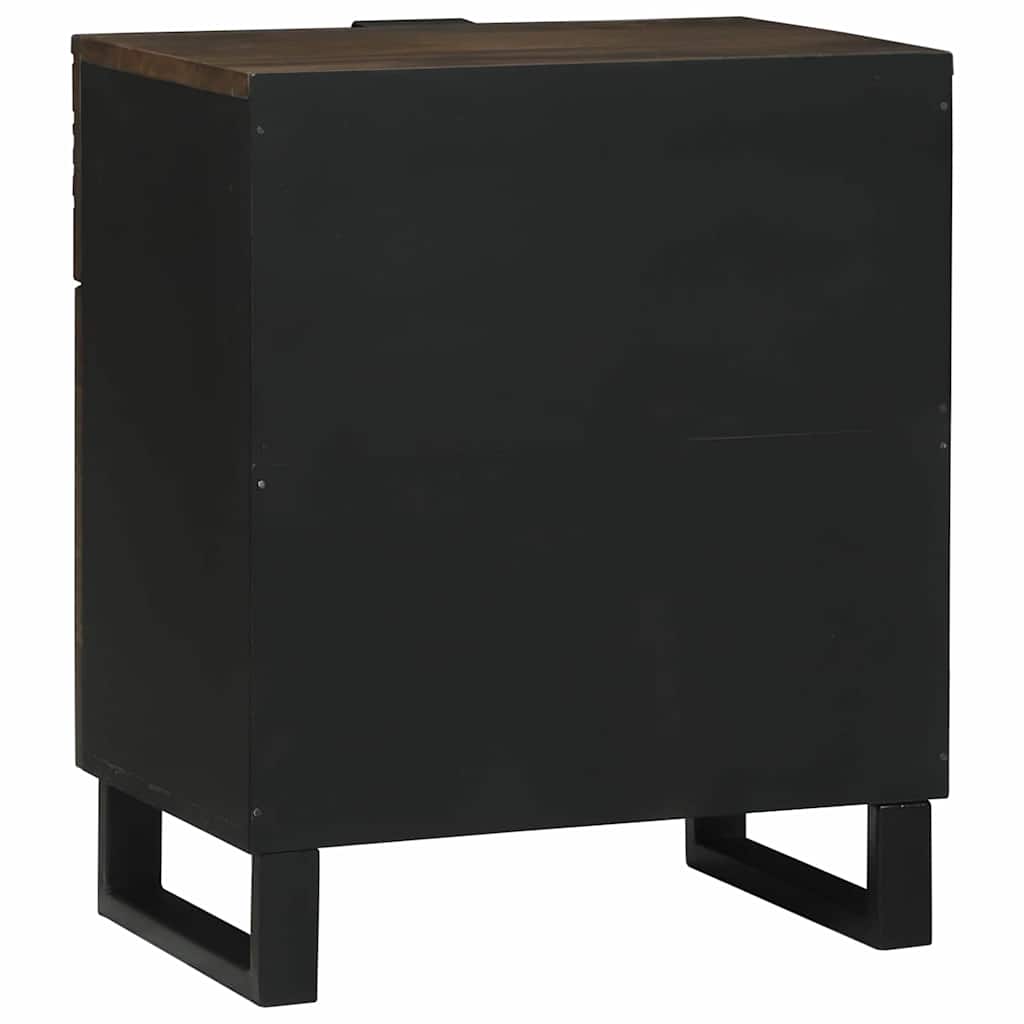 Bedside Cabinet Walnut 50 x 33 x 60 cm Solid mango wood