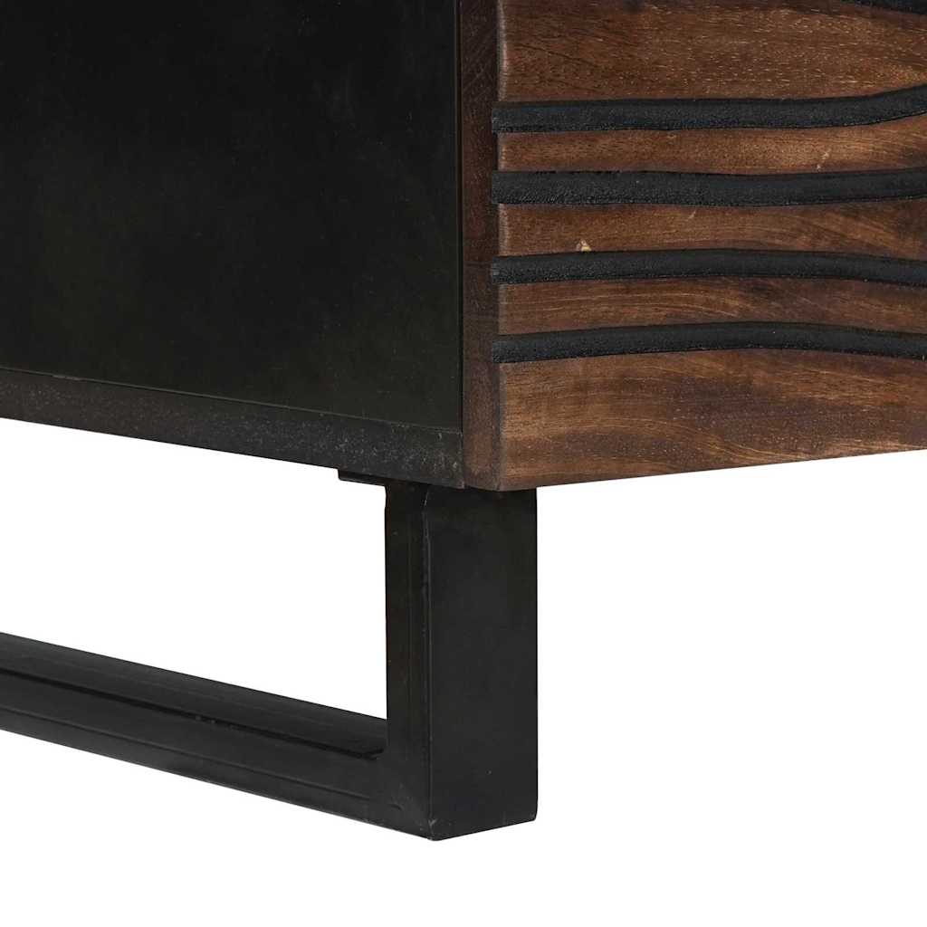 Coffee Table Brown and Black 100 x 54 x 40 cm