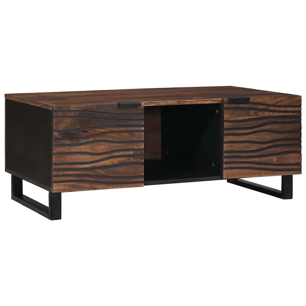 Coffee Table Brown and Black 100 x 54 x 40 cm