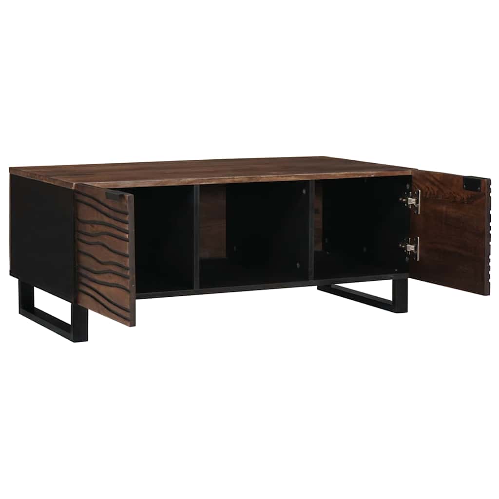 Coffee Table Brown and Black 100 x 54 x 40 cm