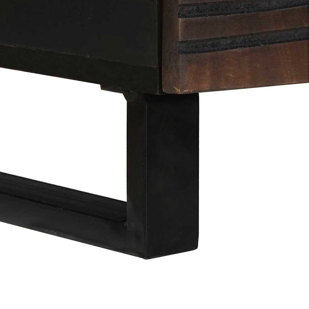 Coffee Table with Drawer Brown and Black 80 x 54 x 40 cm
