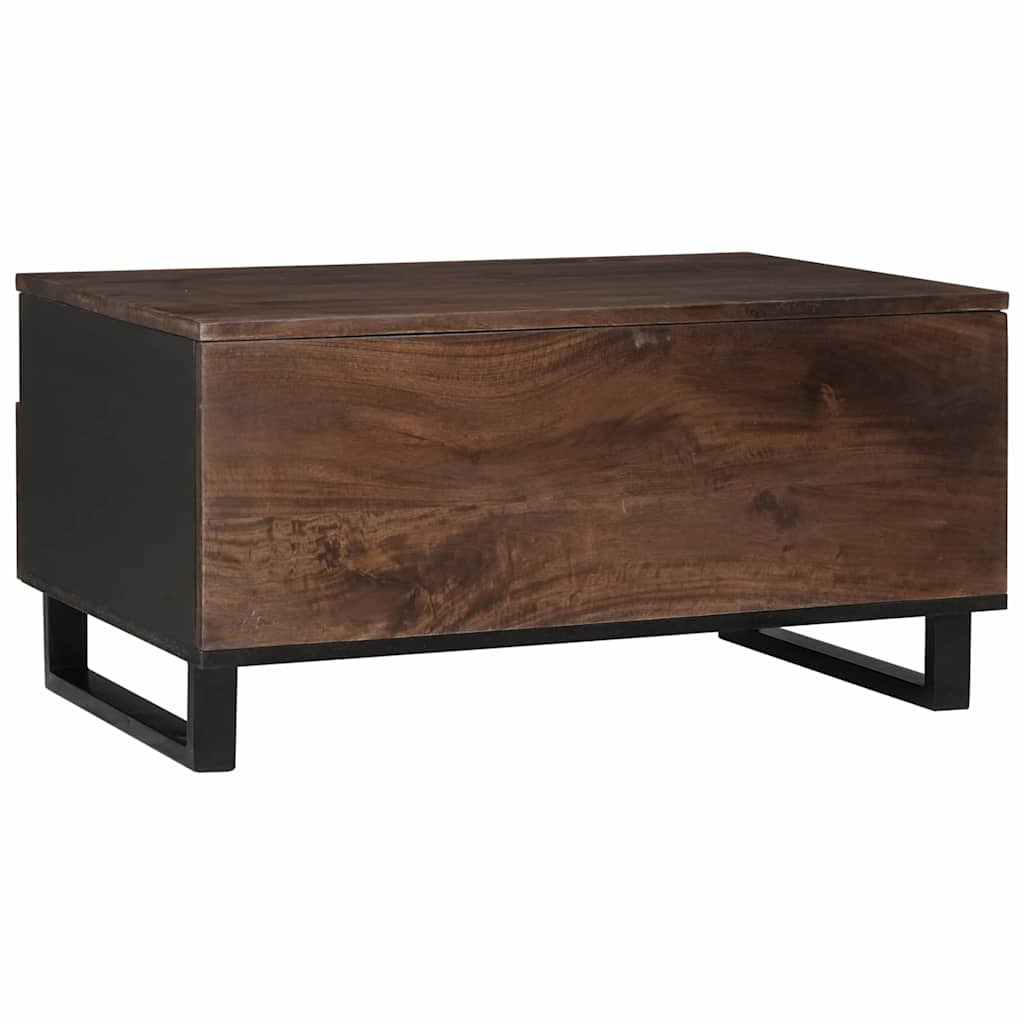 Coffee Table with Drawer Brown and Black 80 x 54 x 40 cm