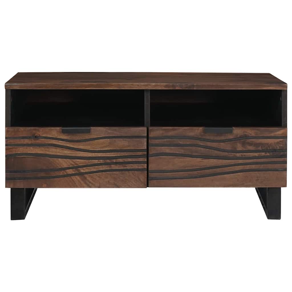 Coffee Table with Drawer Brown and Black 80 x 54 x 40 cm