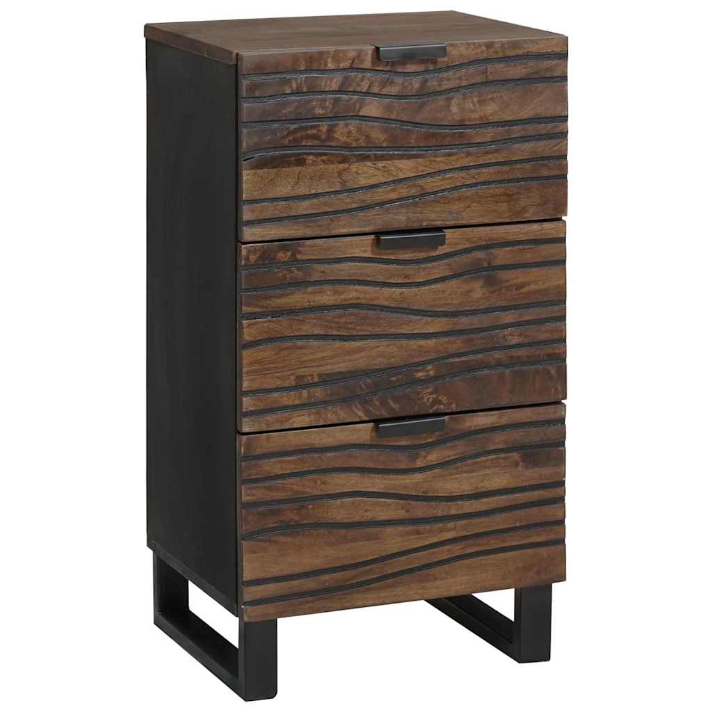 Sideboard with Drawer Brown 40 x 33 x 75 cm Solid mango wood