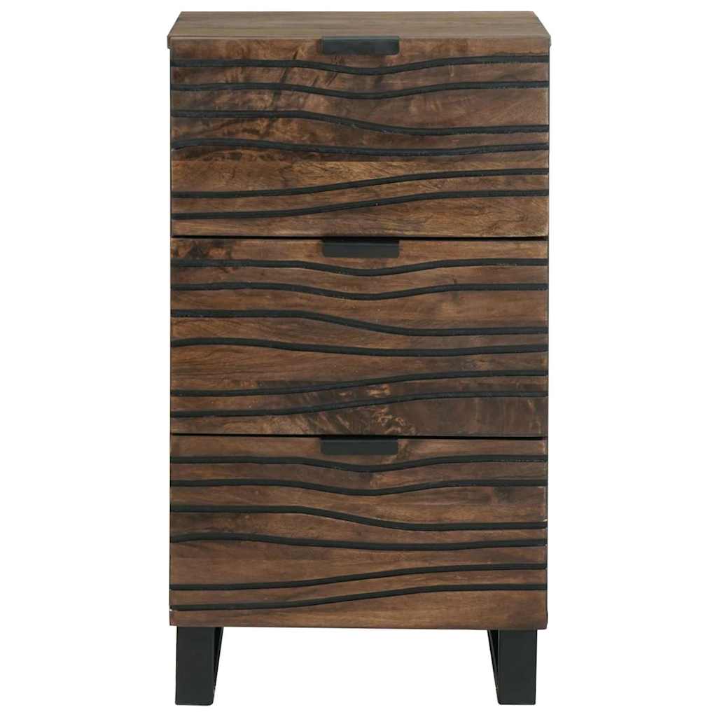 Sideboard with Drawer Brown 40 x 33 x 75 cm Solid mango wood