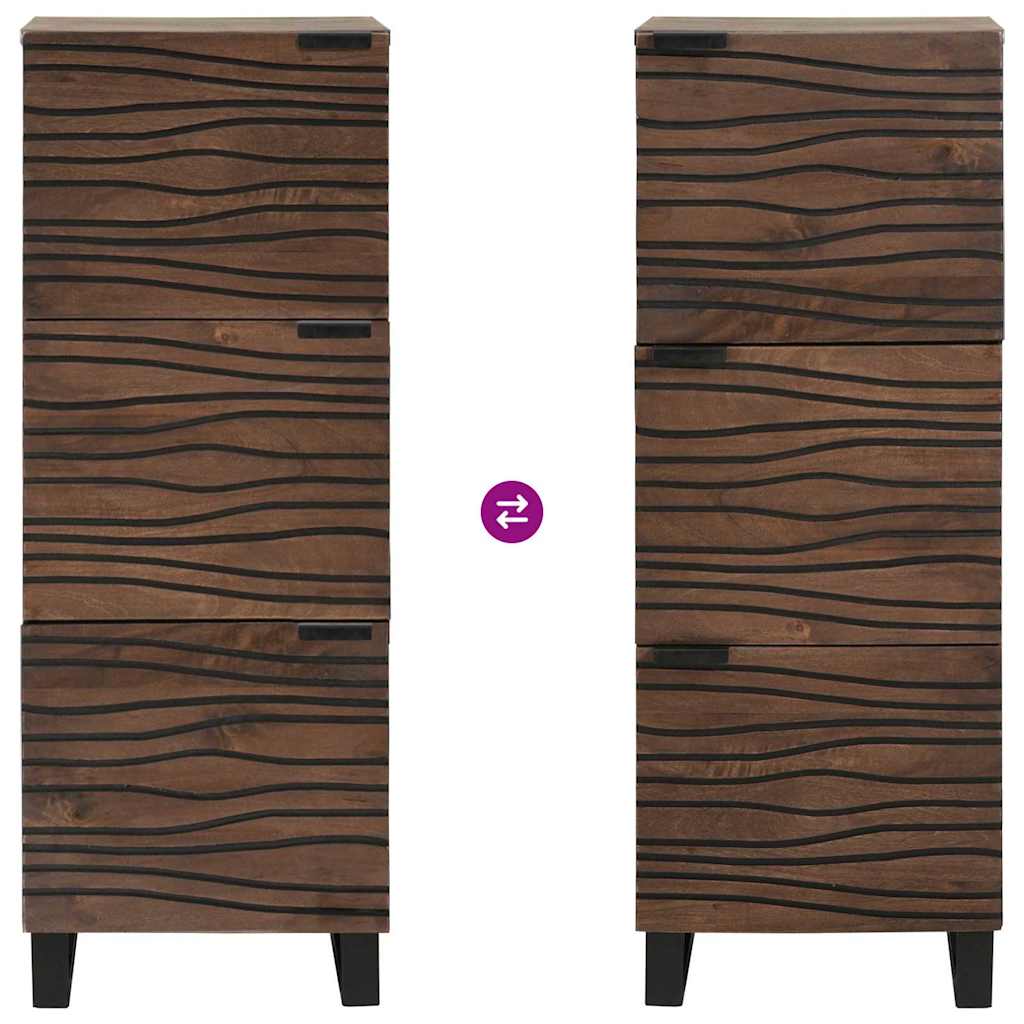 Highboard Brown 40 x 33 x 110 cm Solid mango wood