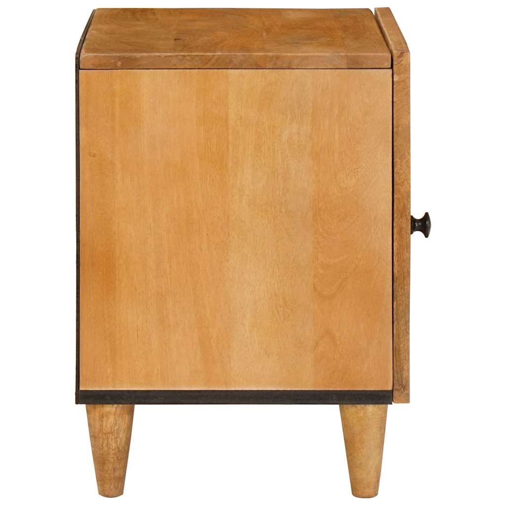 Bedside Table Light brown 40 x 33 x 46 cm Solid mango wood