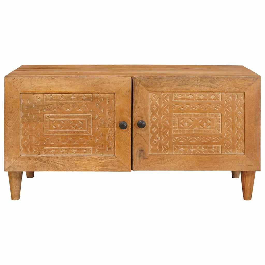 Coffee Table Light brown 80 x 50 x 40 cm Solid mango wood